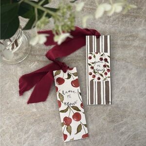 Handcut & Painted Watercolor Bookmarks